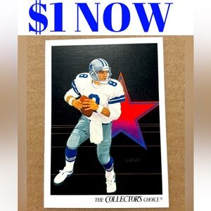 Troy Aikman 1991 Upperdeck Dallas Cowboys NFL Football Card